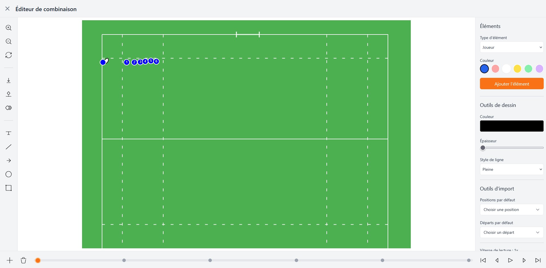 Animation de match : visualisez chaque action en détail